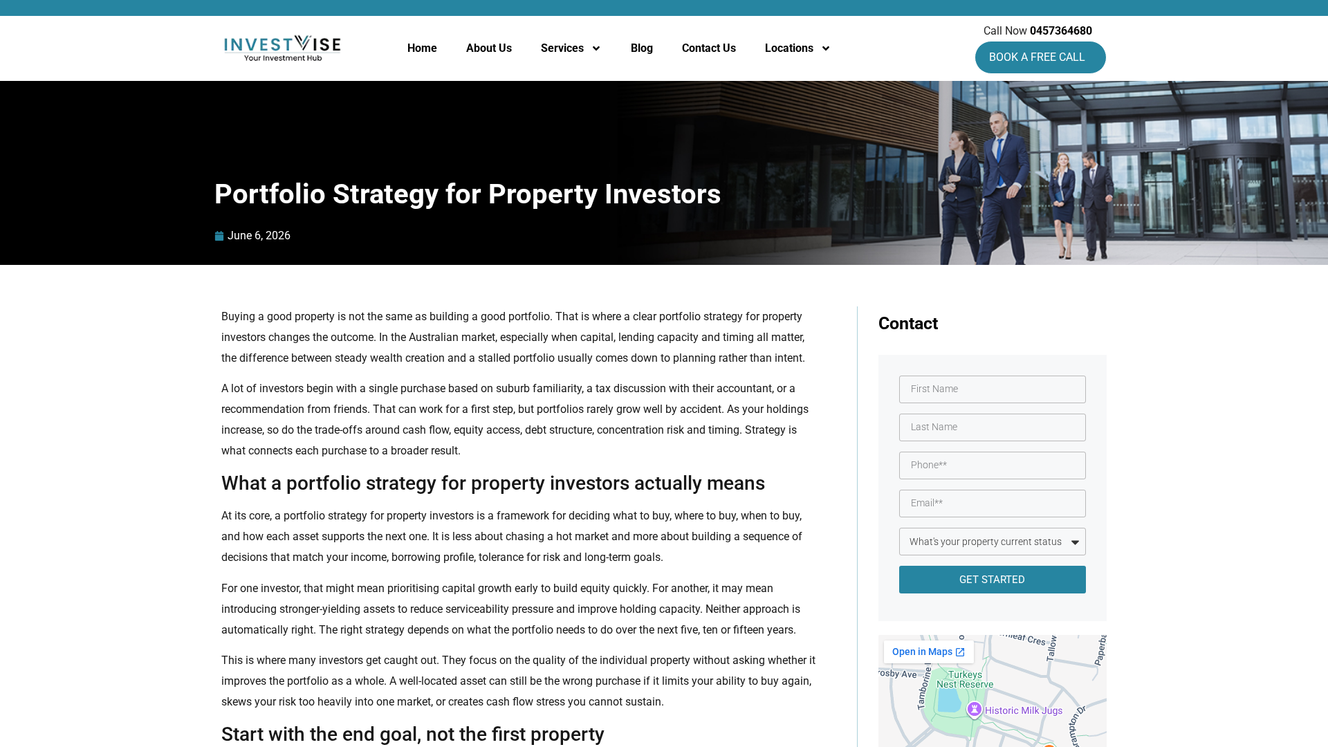 Start with a portfolio strategy, not just a property