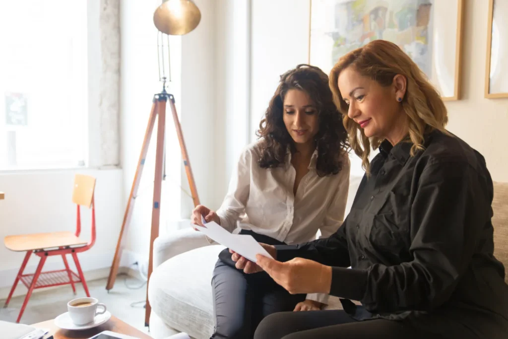 property investment coach during a session