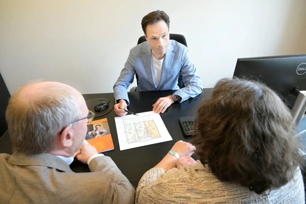 property investment consultants during a meeting with clients